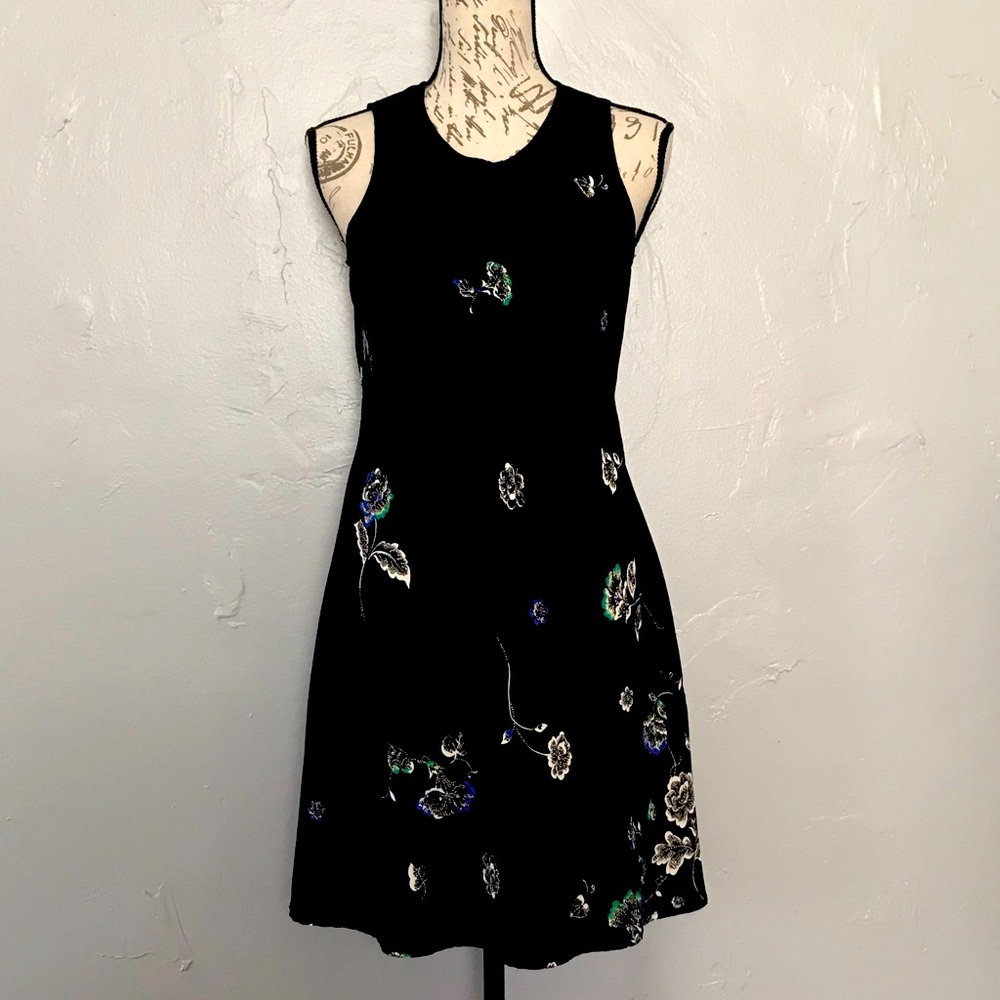 Vintage Dawn Joy Black Floral Dress